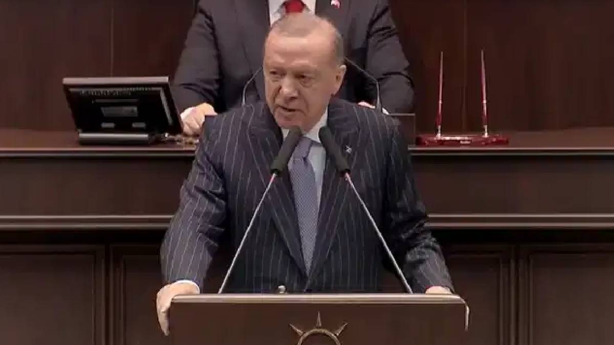 Erdoğan'dan AK Parti grup toplantısında konuşuyor