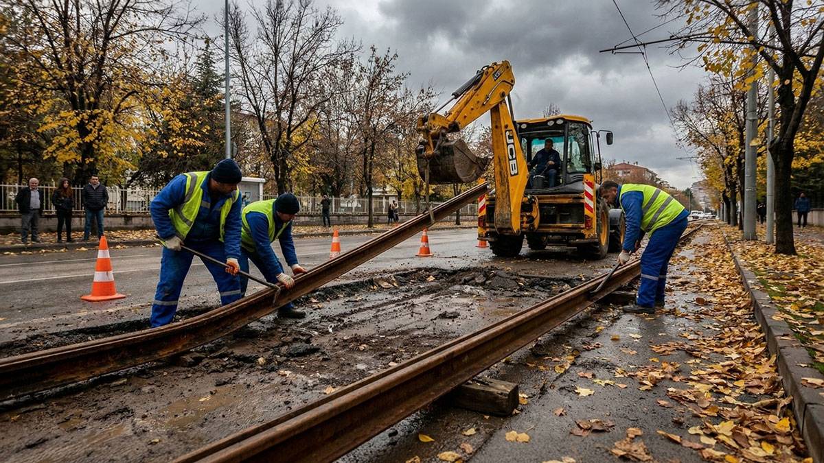 Ankara'da milyonlarca liralık proje çöpe gitti: Raylar tek tek söküldü!