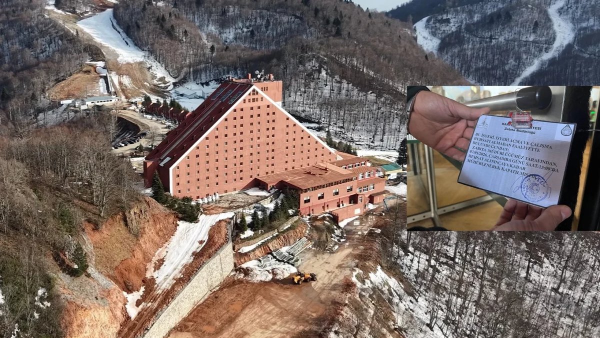 Kartepe'nin zirvesindeki otel kapatıldı
