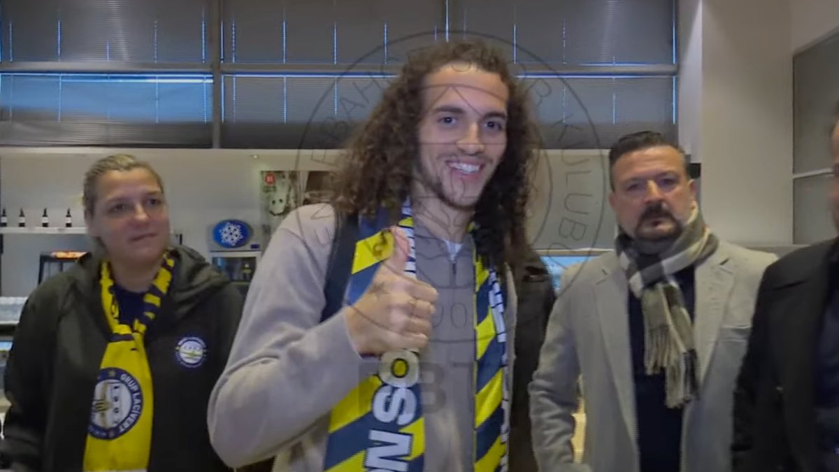 Fenerbahçe'nin yeni transferi Matteo Guendouzi İstanbul'a geldi