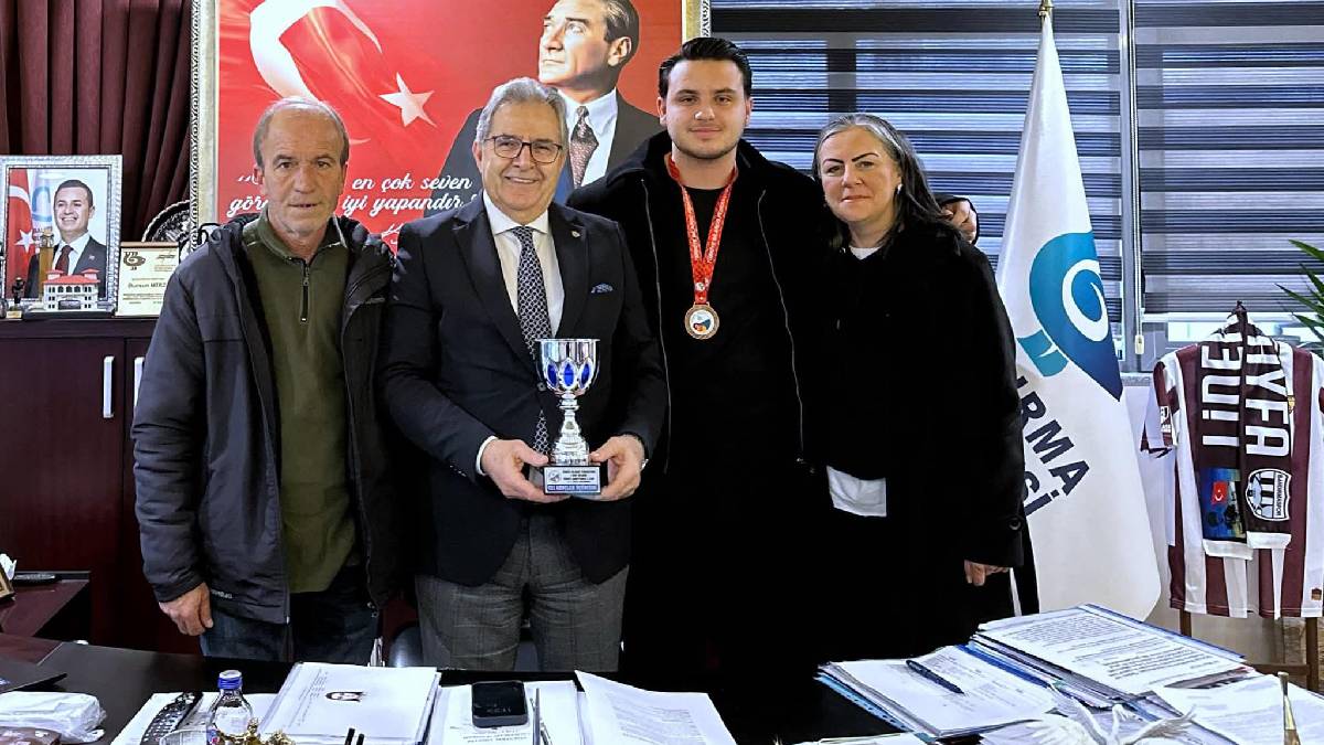 Başkan Mirza, Türkiye üçüncüsü Ant İşen’i ağırladı