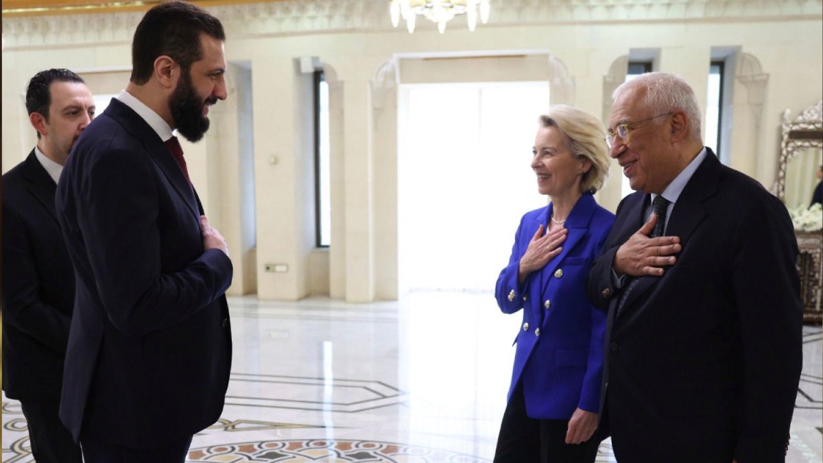 Suriye Cumhurbaşkanı Şara, AB komisyonu ile görüştü