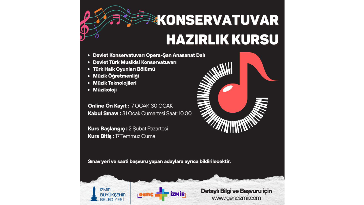 Konservatuvar hayali kurana Büyükşehir desteği