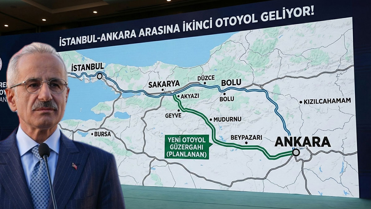 Haritayı açtı ve yeni güzergahı gösterdi: İstanbul-Ankara arasına ikinci otoyol geliyor!