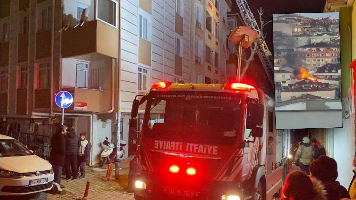 Bahçelievler'de 5 katlı binada yangın: Alevler bitişikteki binaya sıçradı