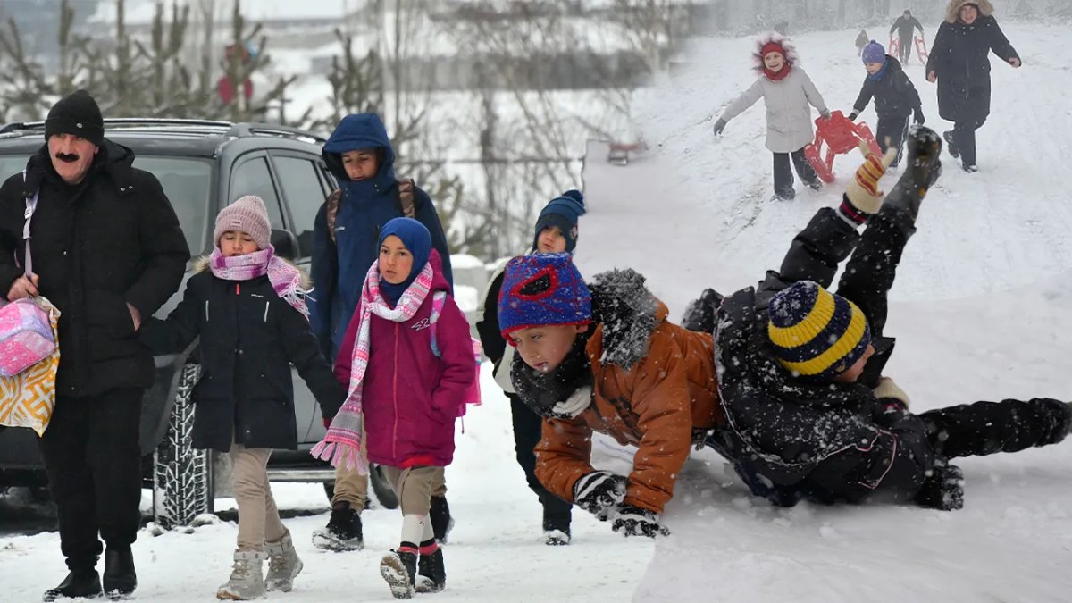 Eğitime 'kar engeli': İşte okulların tatil edildiği iller