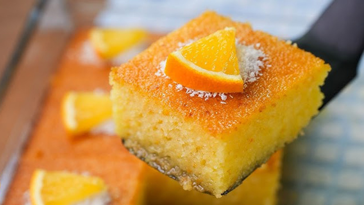 Sadece 1 portakalınız varsa mutlaka deneyin: Rondoda tek seferde hazırlanan en kolay revani tarifi