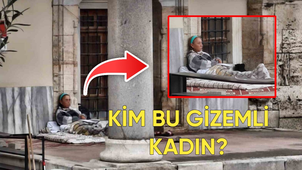 Gizemli kadının 'Cami Avlusu' inadı: Dondurucu soğuğa rağmen otelde kalmayı reddetti, camiyi mesken tuttu
