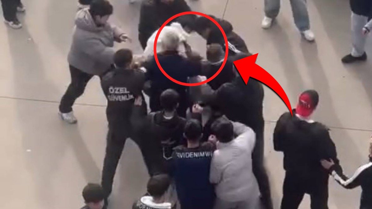 Bursa’da AVM otoparkında meydan savaşı! Gençlerin tekmeli yumruklu kavgası kamerada