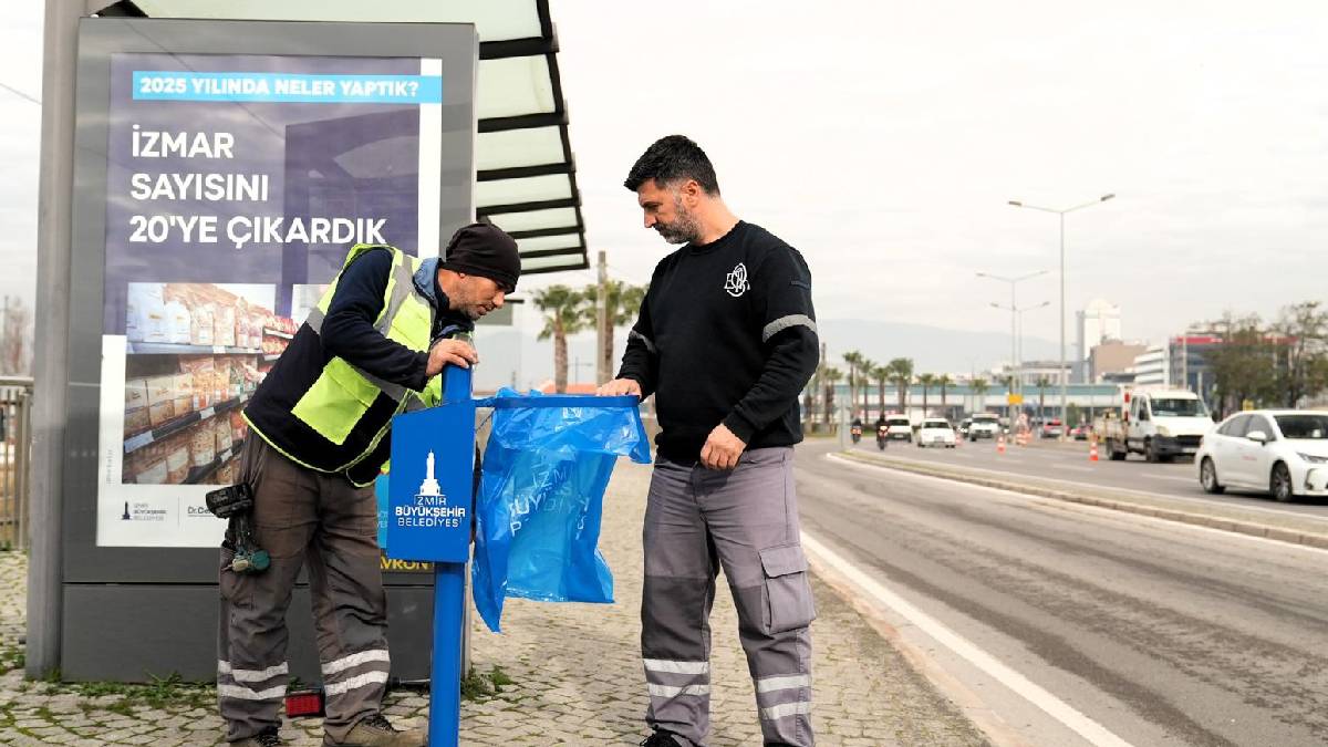 İzmir’de duraklar temiz ve düzenli