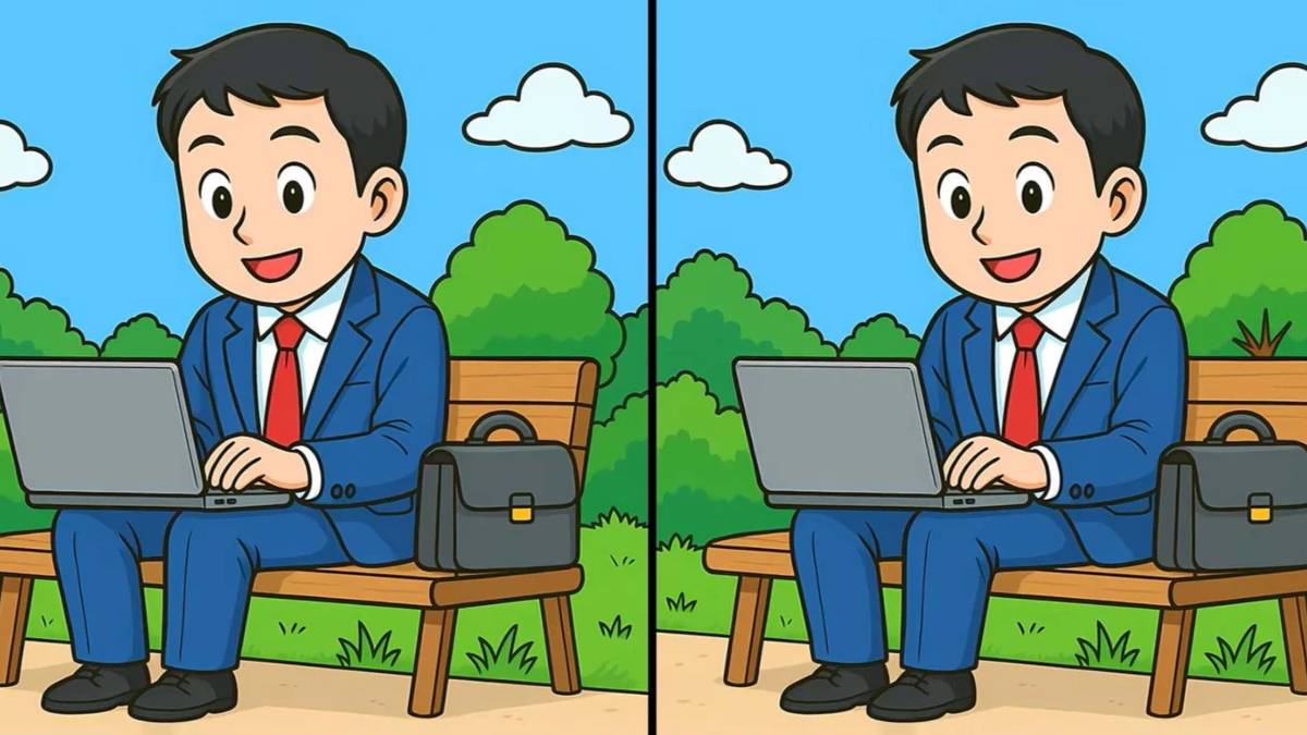 Sadece dahiler 17 saniyede bitiriyor! Bankta oturan adamın gizli detaylarını görebilecek misiniz?