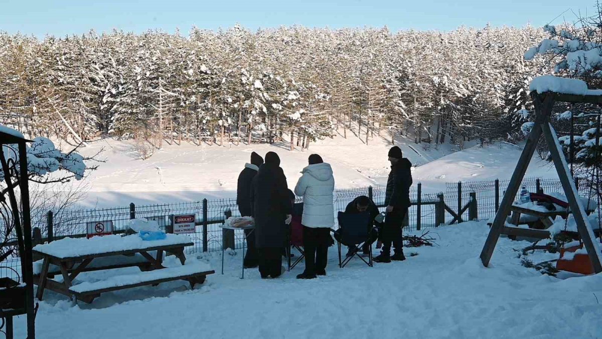 Türkiye’nin ilk milli parkı beyaz örtüyle büyüledi! Herkes oraya akın etti