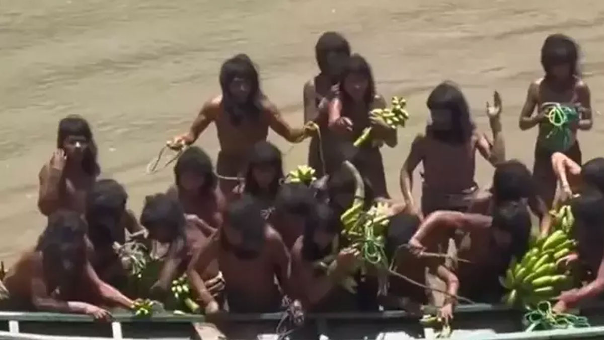 Temas kurulmayan Amazon kabilesi ilk kez görüntülendi