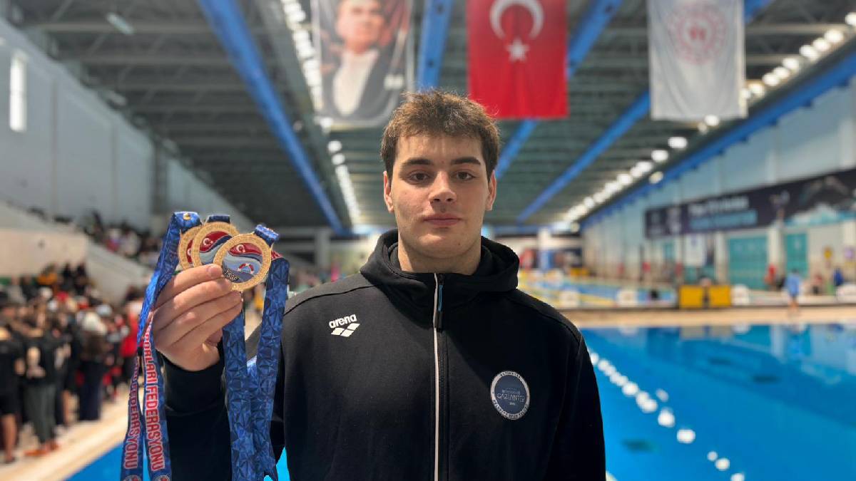 Gaziantep Büyükşehir’in milli sporcusu Kaan Efe Kaya’dan üç altın madalya