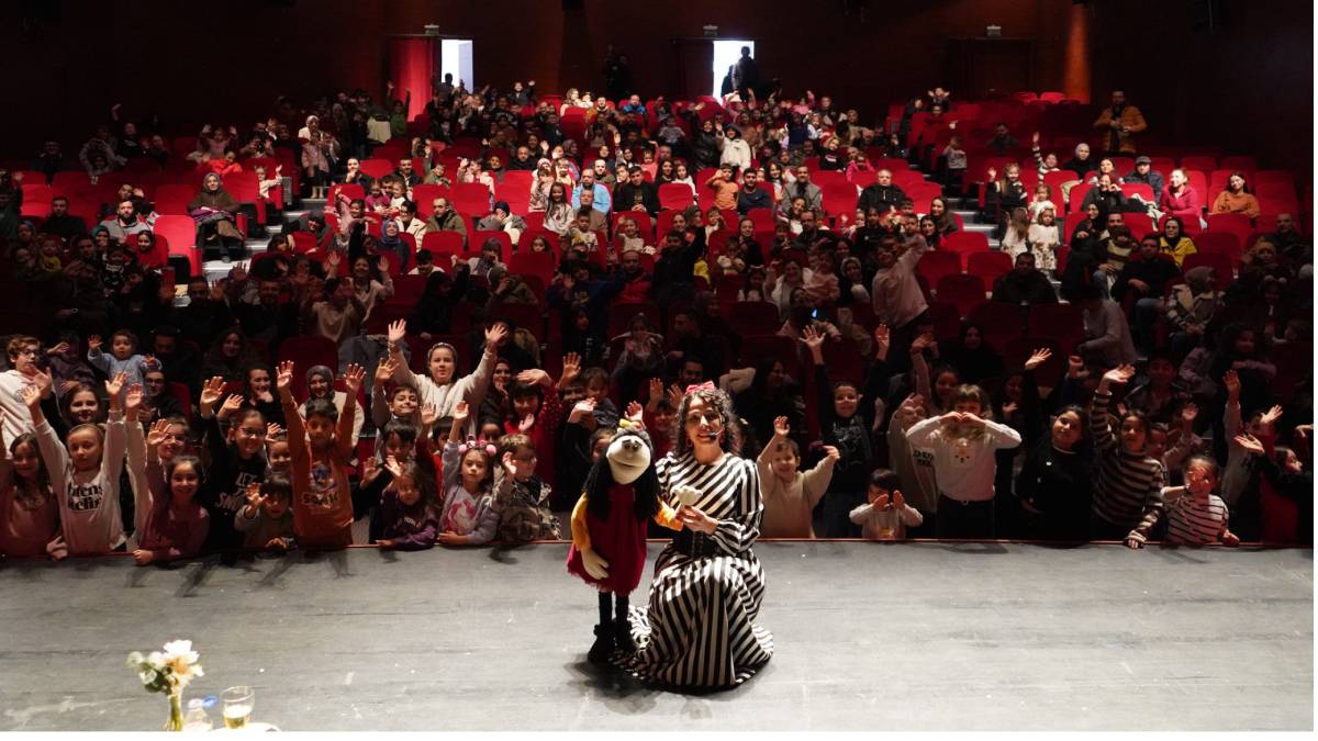 Hafta sonu çocuklar için eğlence vardı