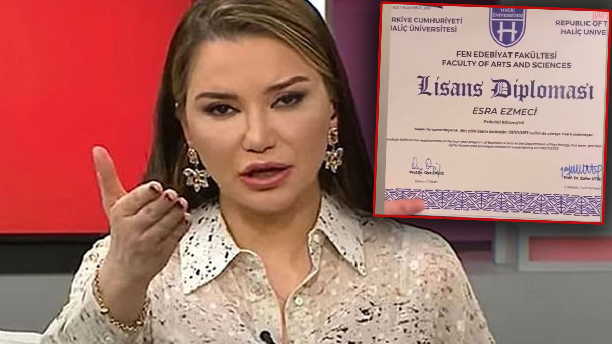 Esra Ezmeci’nin paylaştığı diplomada ‘imkansız’ detay: Bir yılda nasıl bitti?
