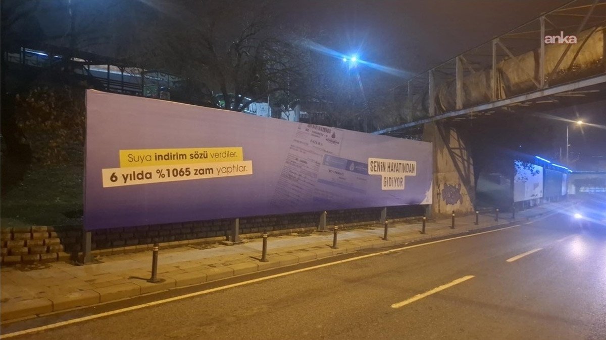 İSKİ'den bilboard açıklaması: Gerçeğe aykırı iddialardan ibarettir