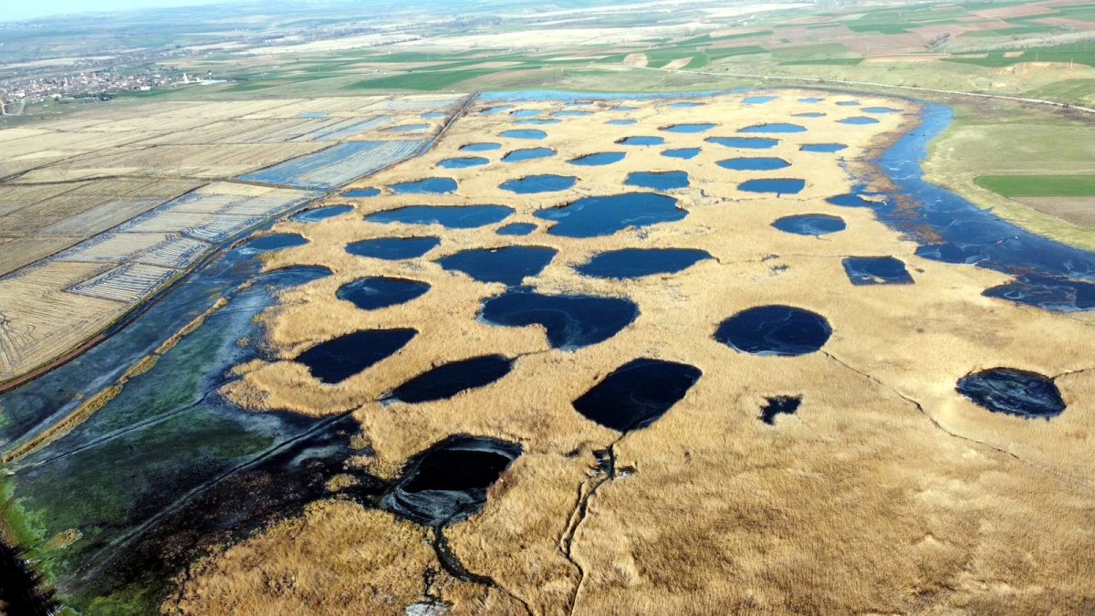 Edirne’de dondurucu soğuklar: Tunca Nehri ve "Göl Baba" buzla kaplandı!
