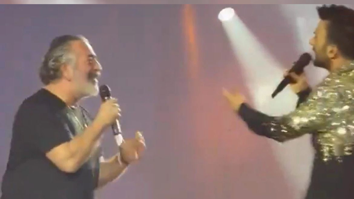 İki yıldız aynı sahnede: Tarkan konserine Cem Yılmaz damgası! 'Kuzu Kuzu' şovu yıktı geçti