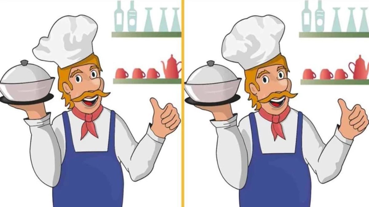 Sadece dahiler 14 saniyede fark ediyor! Bu iki resim arasındaki 3 farkı bulabilir misiniz?