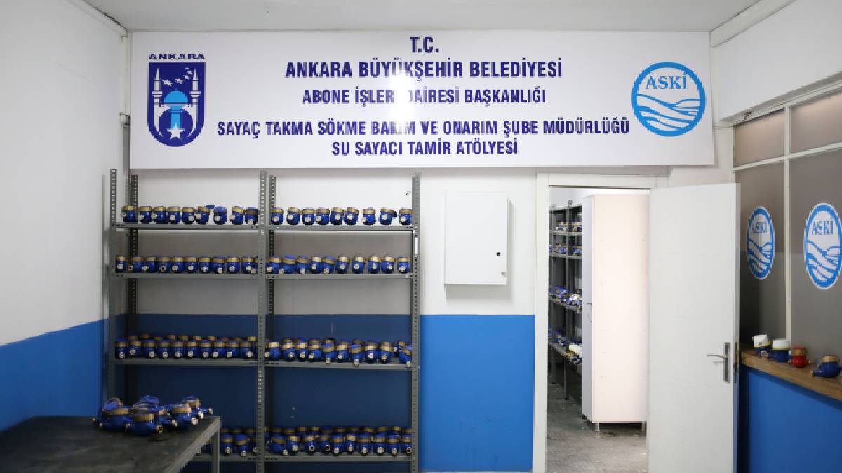 ASKİ’den tasarruf ve verimlilik hamlesi: Ayda 6 bin hurda sayaç yenilenerek kullanıma sunuluyor