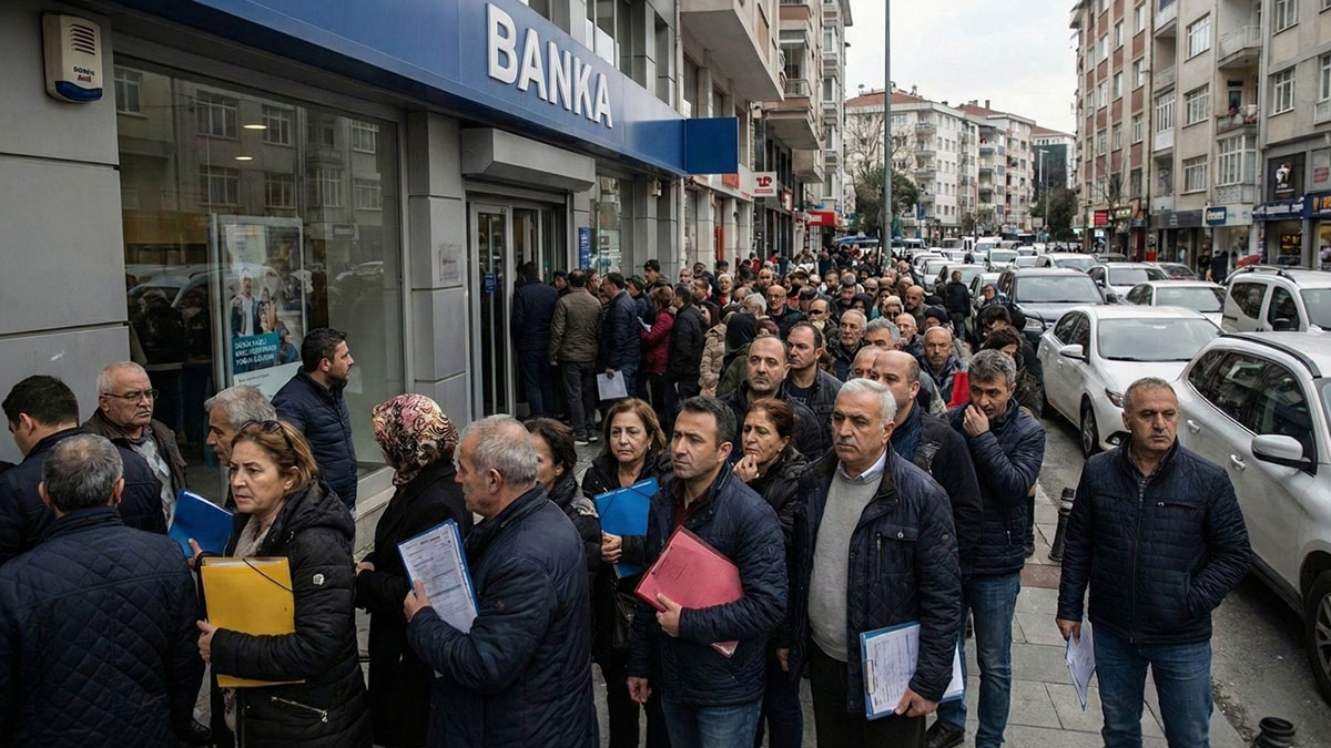 Faiz oranlarını görenler kredi için şubeye akın ediyor!
