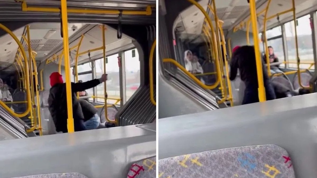 Bursa’da belediye otobüsünde dehşet! "Komutanımı koruyorum" dedi, meydan dayağı attı