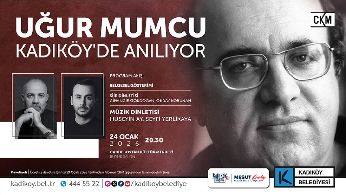 Uğur Mumcu Kadıköy’de anılacak