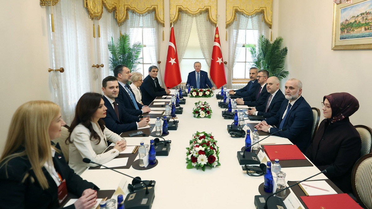 Erdoğan, Balkan ülkelerinin dışişleri bakanlarını kabul etti