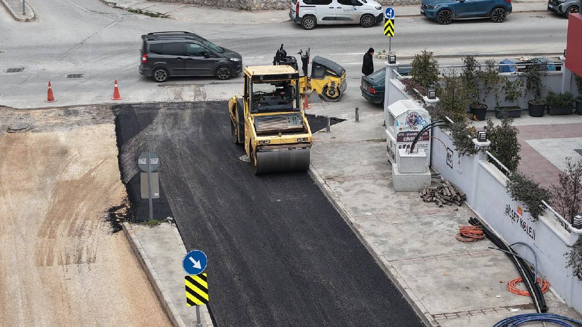 Çamlıkule’de bozulan yol onarıldı