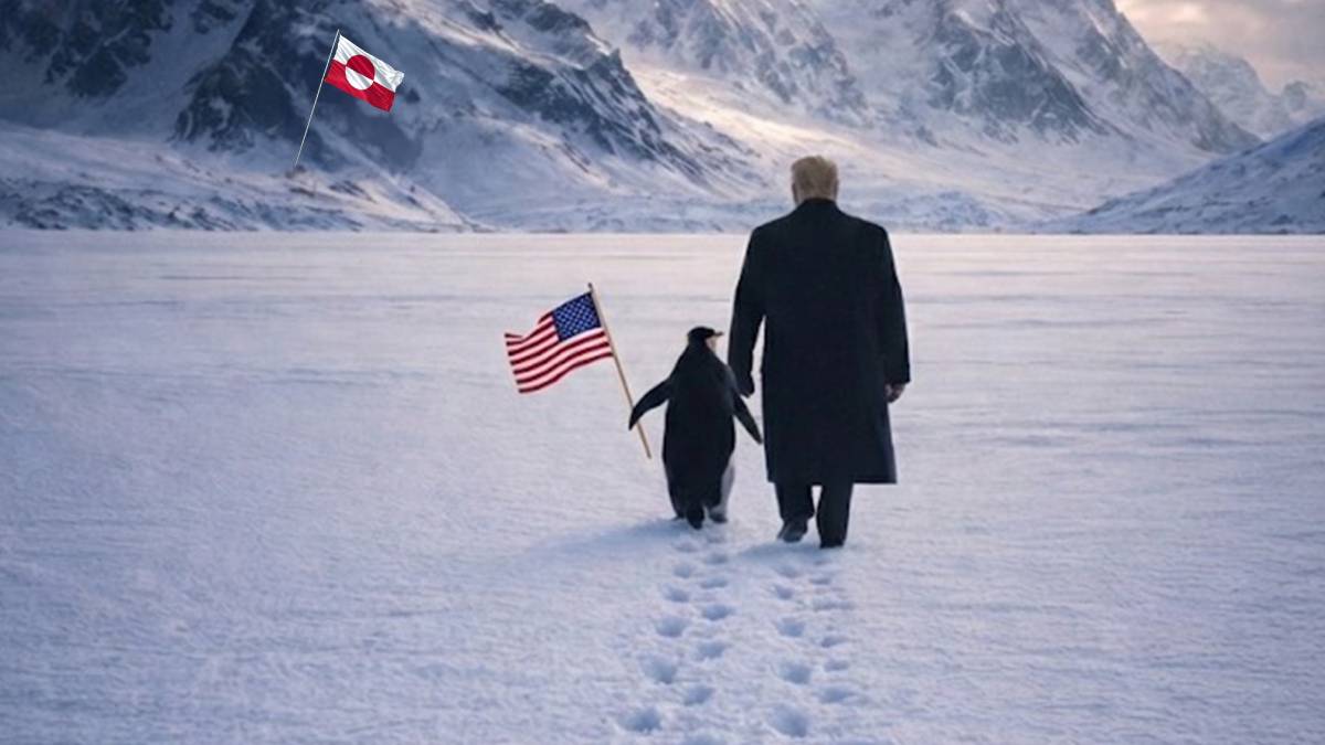 Beyaz Saray’dan Grönland göndermeli penguenli paylaşım