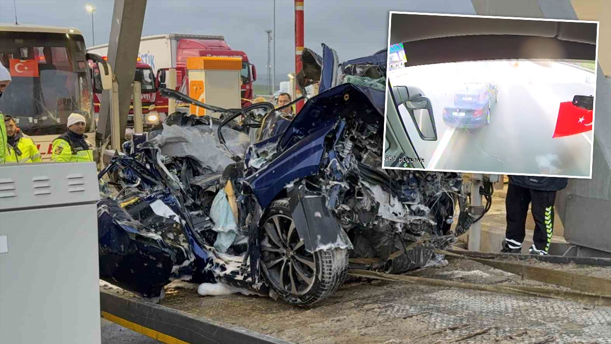 Bir aileyi yok etmişti! Gişelerdeki katliam gibi kazanın görüntüleri ortaya çıktı