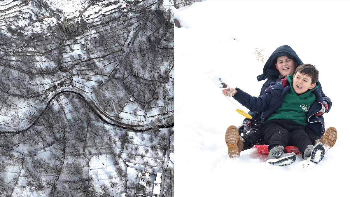 Kayseri beyaza büründü: Koramaz Vadisi ve Ortaseki’de görsel şölen böyle görüntülendi