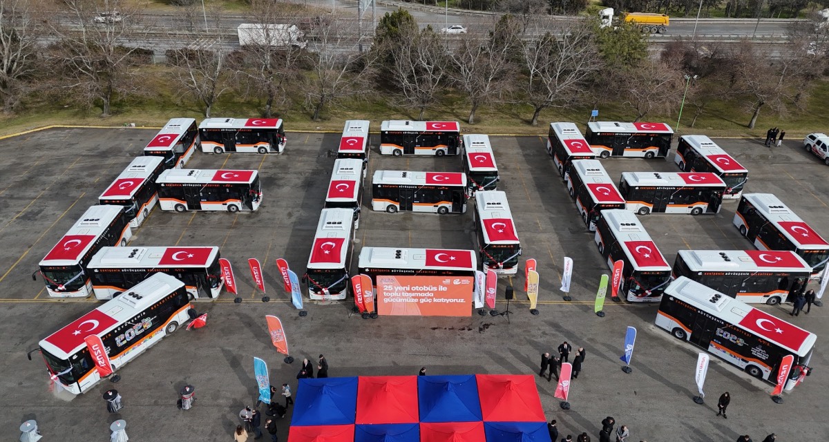Eskişehir ulaşım filosuna 25 yeni otobüs katıldı