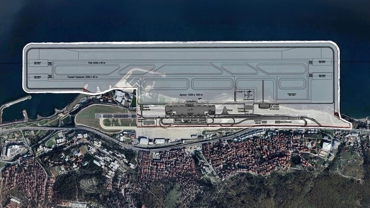 Trabzon'a deniz üstüne dev havalimanı geliyor!