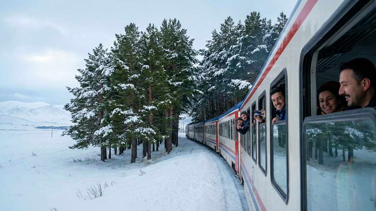 Karlar kraliçesinin saklı bahçesi gibi! Bozkırda yükselen yeşil cennet