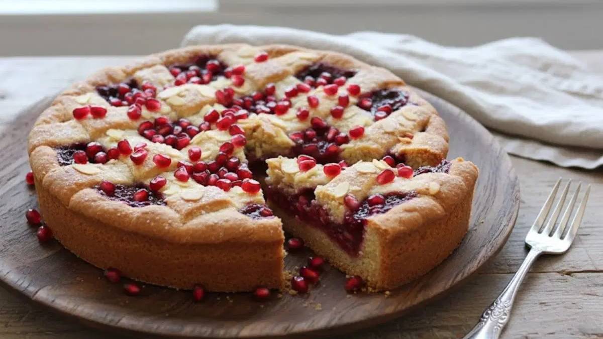 Kış güneşi sofranızda: Mayhoş ve şık Narlı Turta Tarifi…