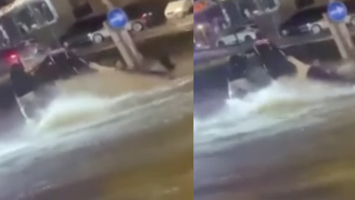 İzmir’de sağanak ve fırtına can pazarı: Akıntıya kapılan vatandaşı polis kurtardı