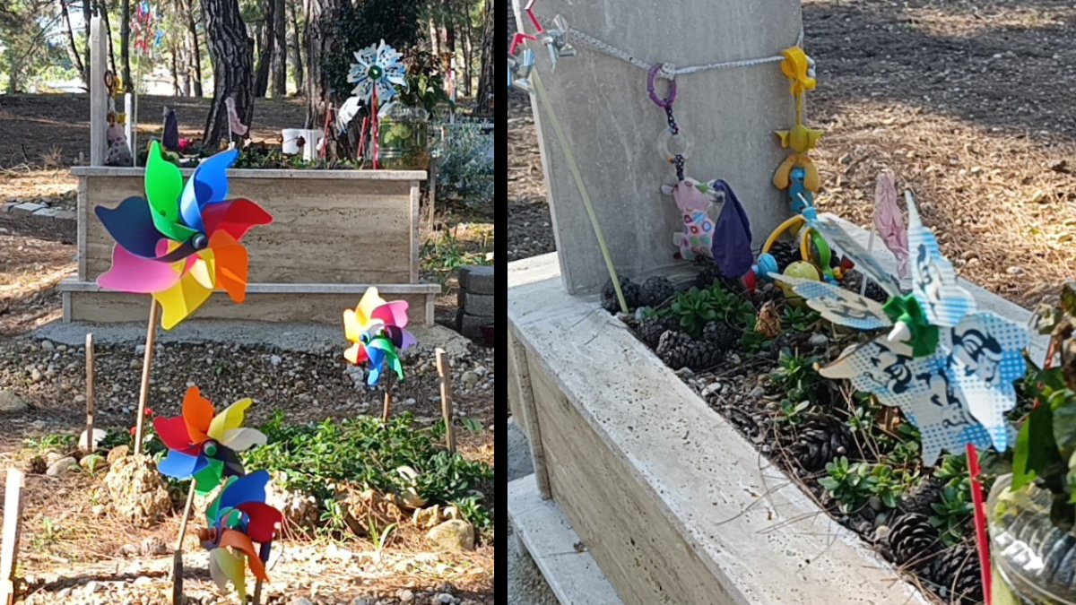 Antalya'da duygulandıran görüntüler: Bebek mezarları oyuncaklarla doldu taştı!