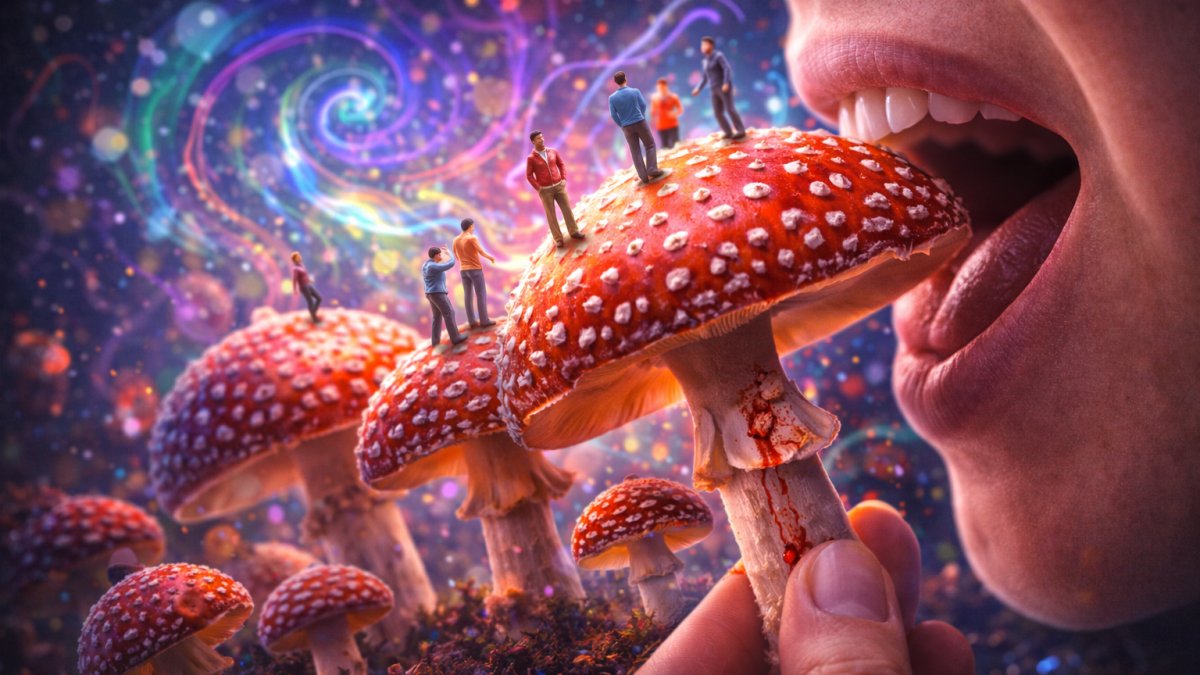 Bu mantarı ağzınıza bile sürmeyin! Küçücük insanlar görmeye yol açıyor: Lezzetli ama tehlikeli mantar halüsinasyon saçıyor!