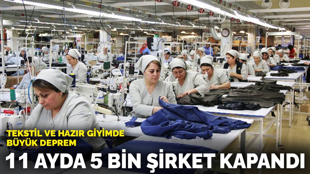 Schweres Erdbeben im Textil- und Konfektionsbereich: 5.000 Unternehmen in 11 Monaten geschlossen