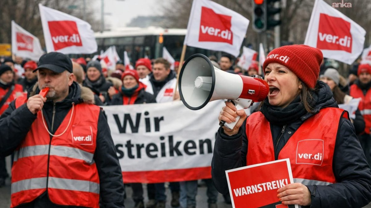 Almanya’da uyarı grevleri toplu taşımayı durma noktasına getirdi