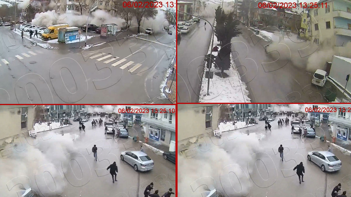 3 yıl sonra ortaya çıkan dehşet verici kayıtlar: 6 Şubat depreminin en net görüntüleri kamerada