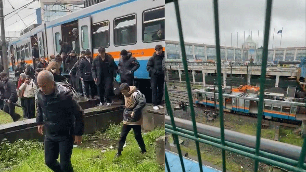 Esenler'de metro raydan çıktı