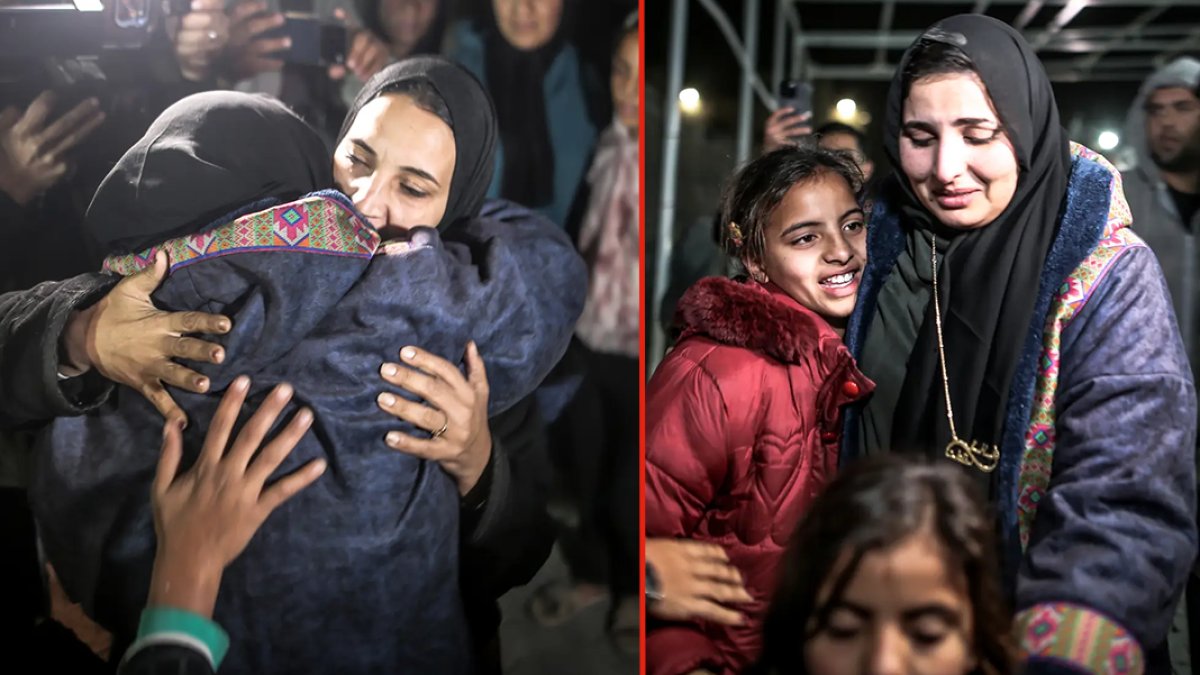 Refah'ta geçişler başladı: Filistinliler 2 buçuk yıl sonra aileleri ile buluştu