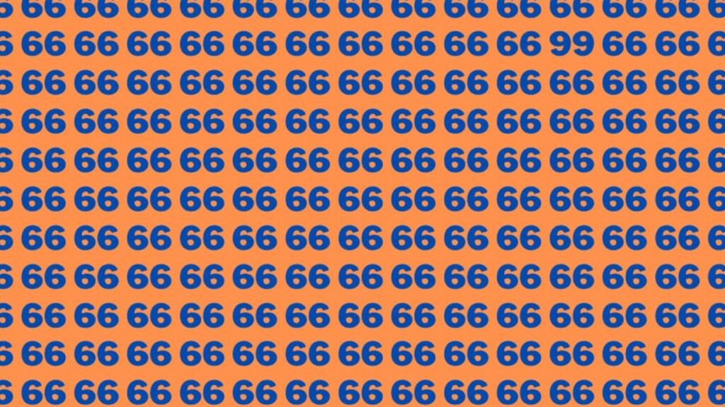 66 sayılarının arasında gizlenmiş iki adet 99 sayısını 7 saniyede bulabilir misiniz?