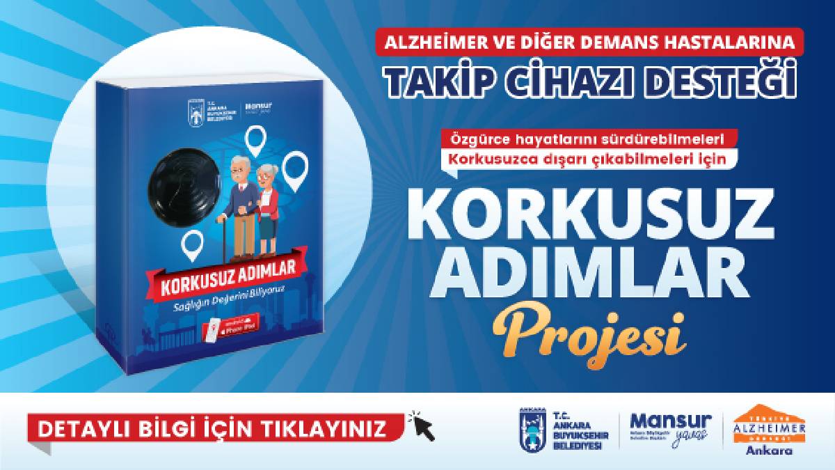 Ankara Büyükşehir'den alzheımer ve demans hastalarına takip cihazı desteği: Ön başvurular başladı!