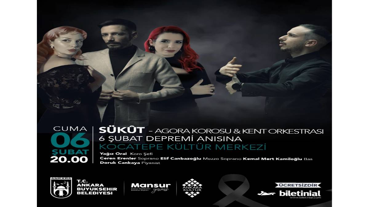 Kocatepe Kültür Merkezi’nde Anlamlı Buluşma 6 Şubat Depremine Özel Konser: Sükût