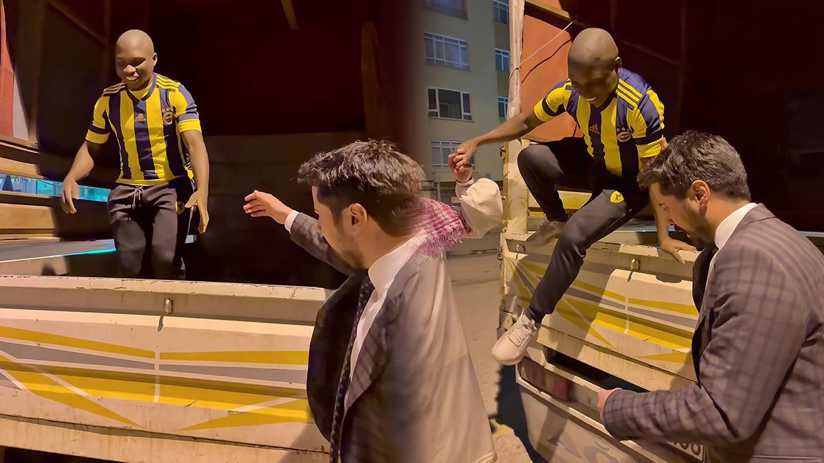 Kante, kamyonet kasasında İstanbul'a indi! Muhammed Nur Nahya'nın skeci viral oldu