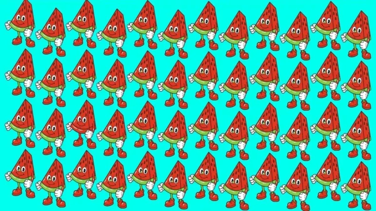 Sadece yüksek IQ’lu kişiler fark ediyor! 5 saniyede farklı karpuzu bulabilir misiniz?